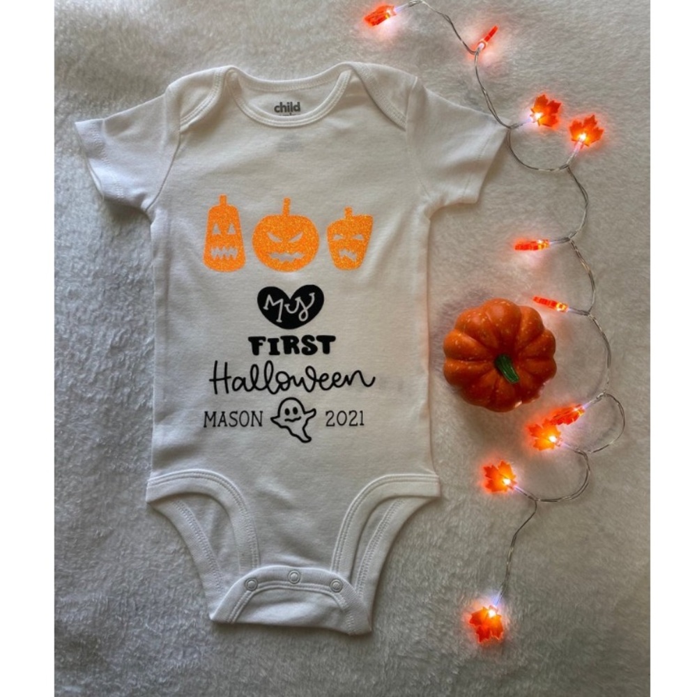 Custom My First Halloween Onesie- Add your name